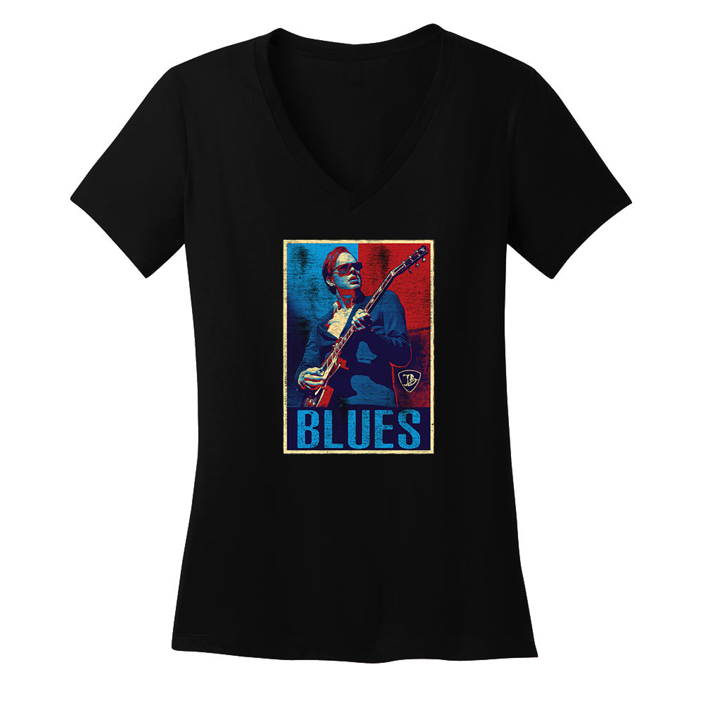 Blues Illustration V-Neck (Women)