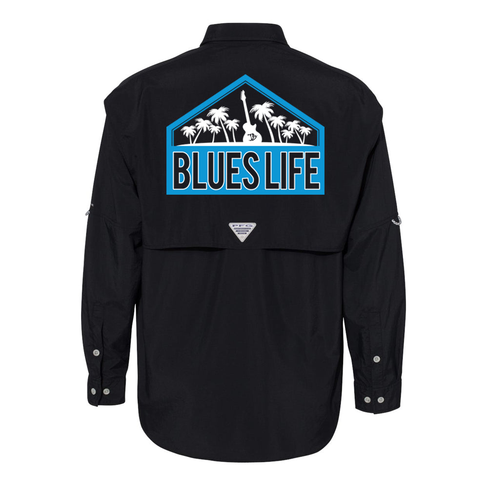 Blues Life Shield Columbia PFG Bahama II Long Sleeve (Men)