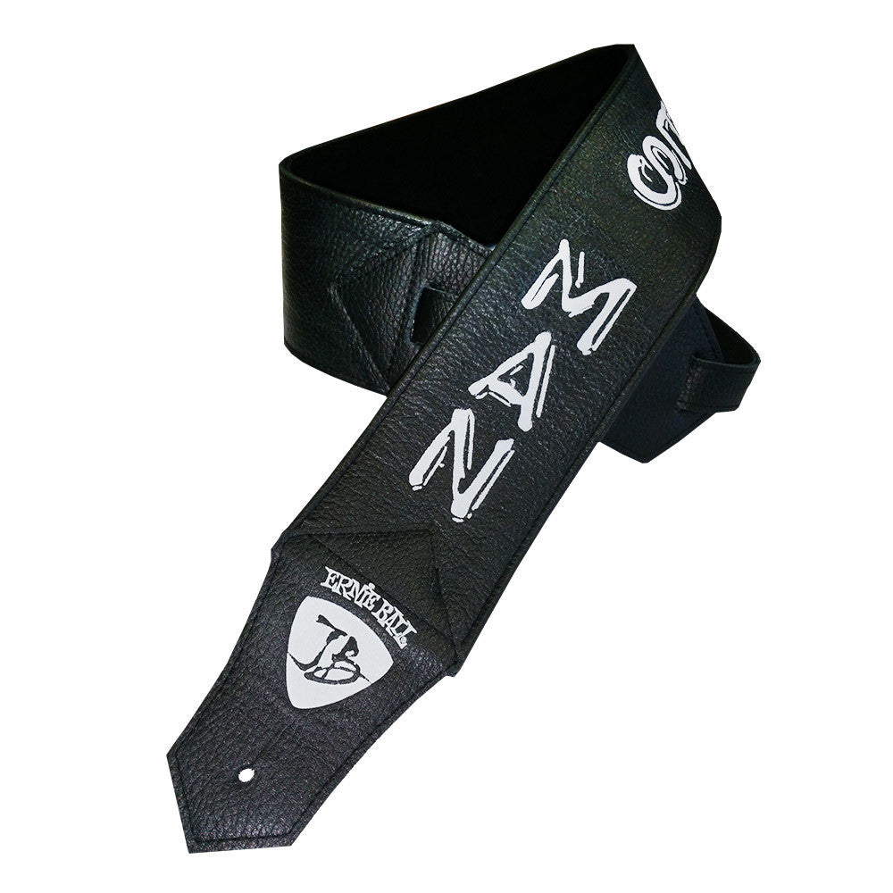Black Leather - Ernie Ball JB Signature Blues Man Guitar Strap