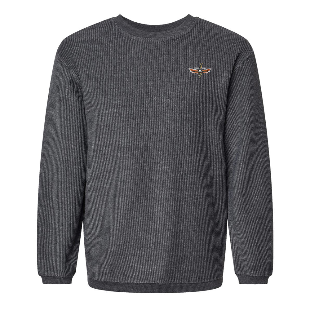 Blues Thunderbolt Corded Crewneck Pullover (Unisex)