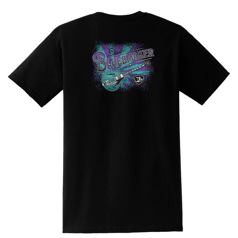 Blues Maker Purple Pocket T-Shirt (Unisex) - Black