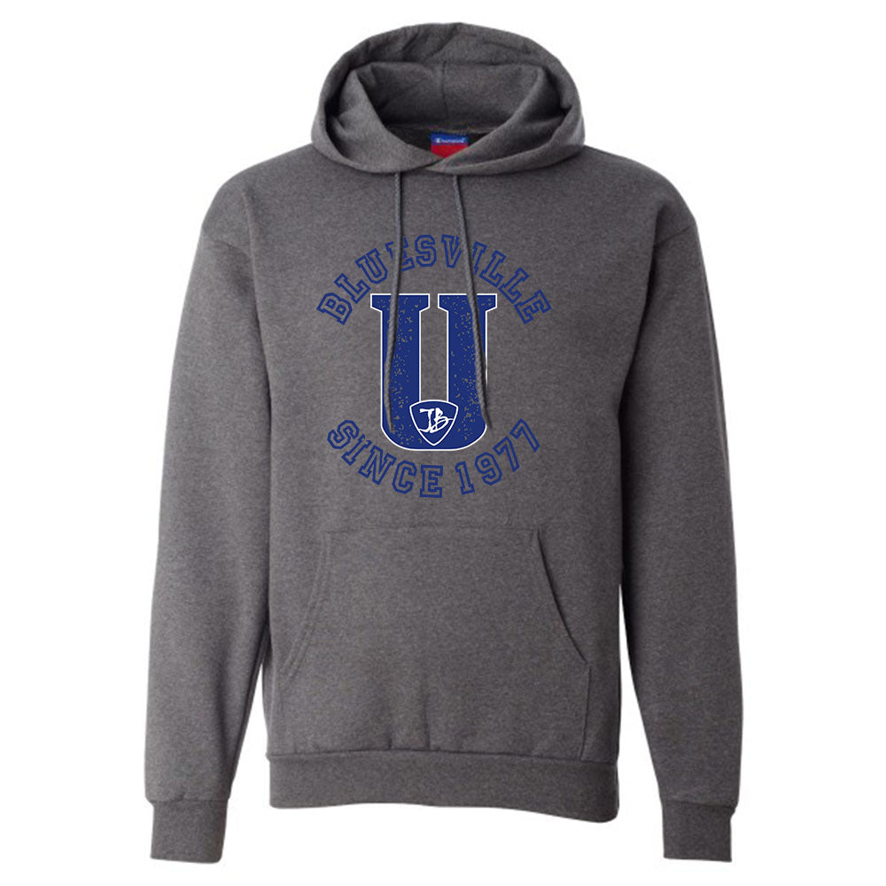 Bluesville "U" Logo Champion Hooded Sweatshirt (Men)