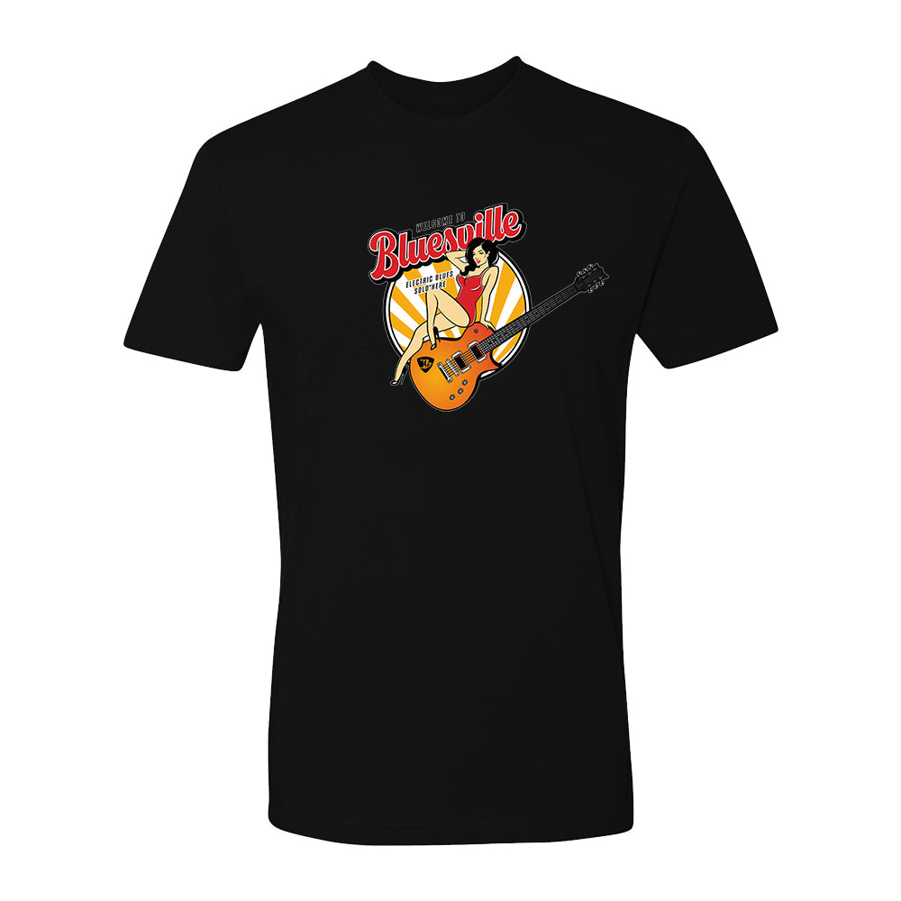 Bluesville Pin Up Girl T-Shirt (Unisex)