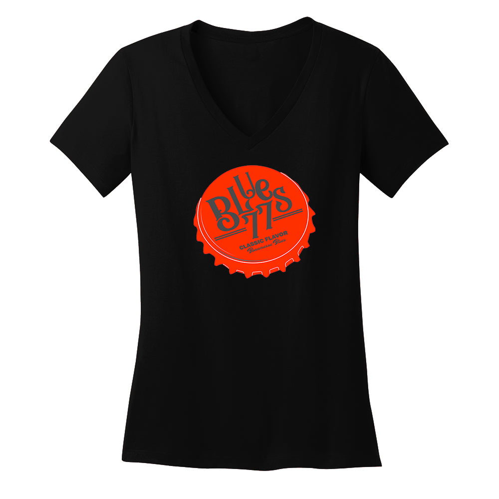 Blues '77 Bottle Cap V-Neck (Women)