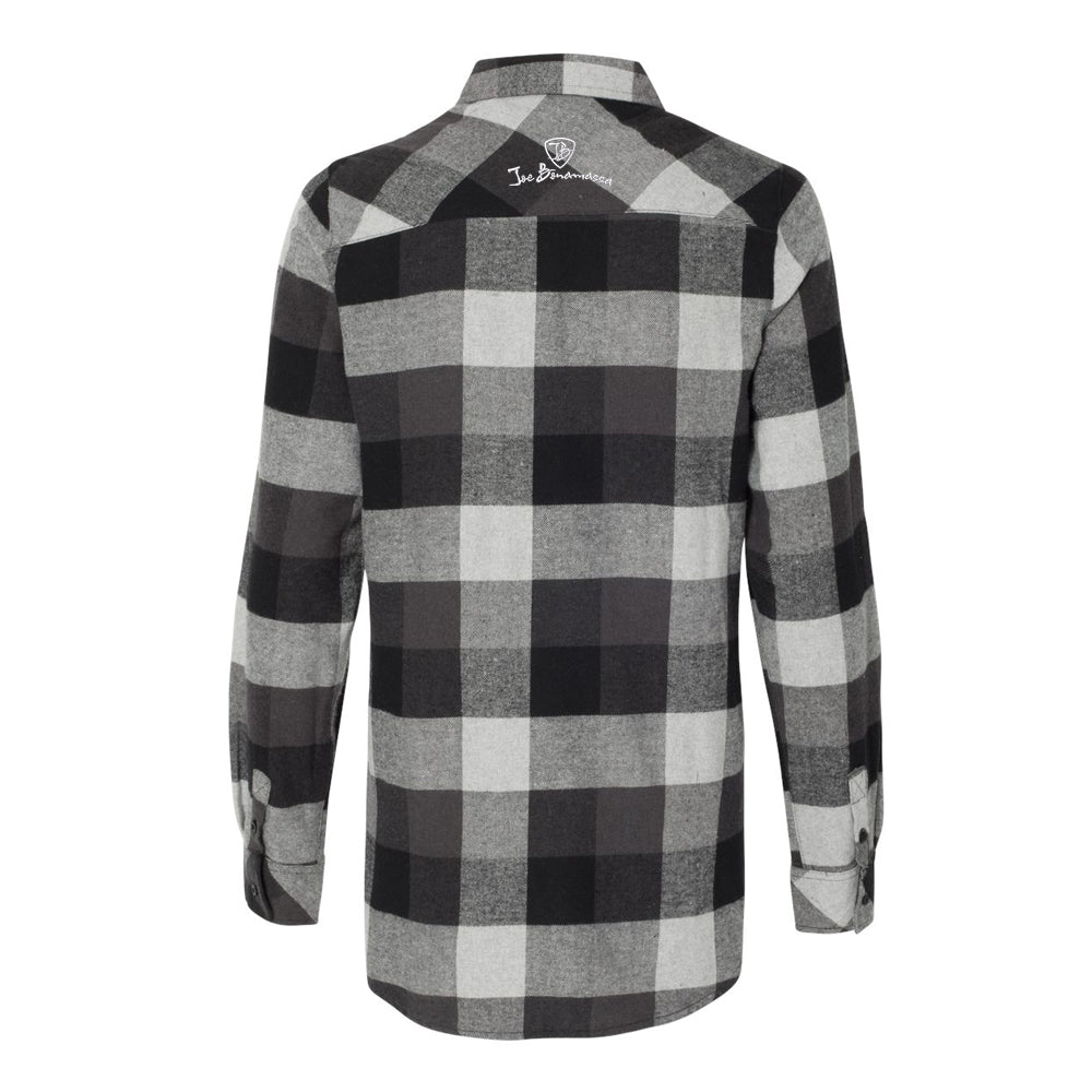 Clean Tonez Bottle Cap Long Sleeve Flannel Shirt (Women)