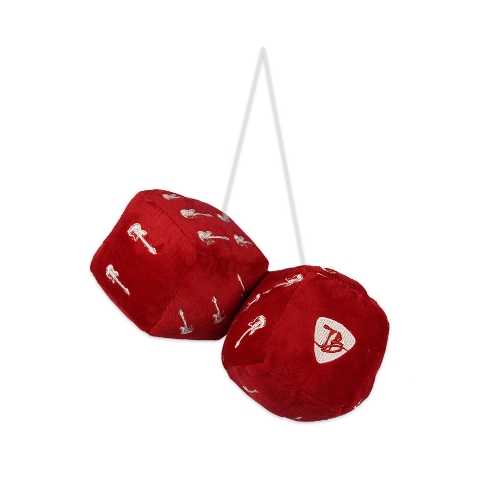 Guitar Fuzzy Dice - Red