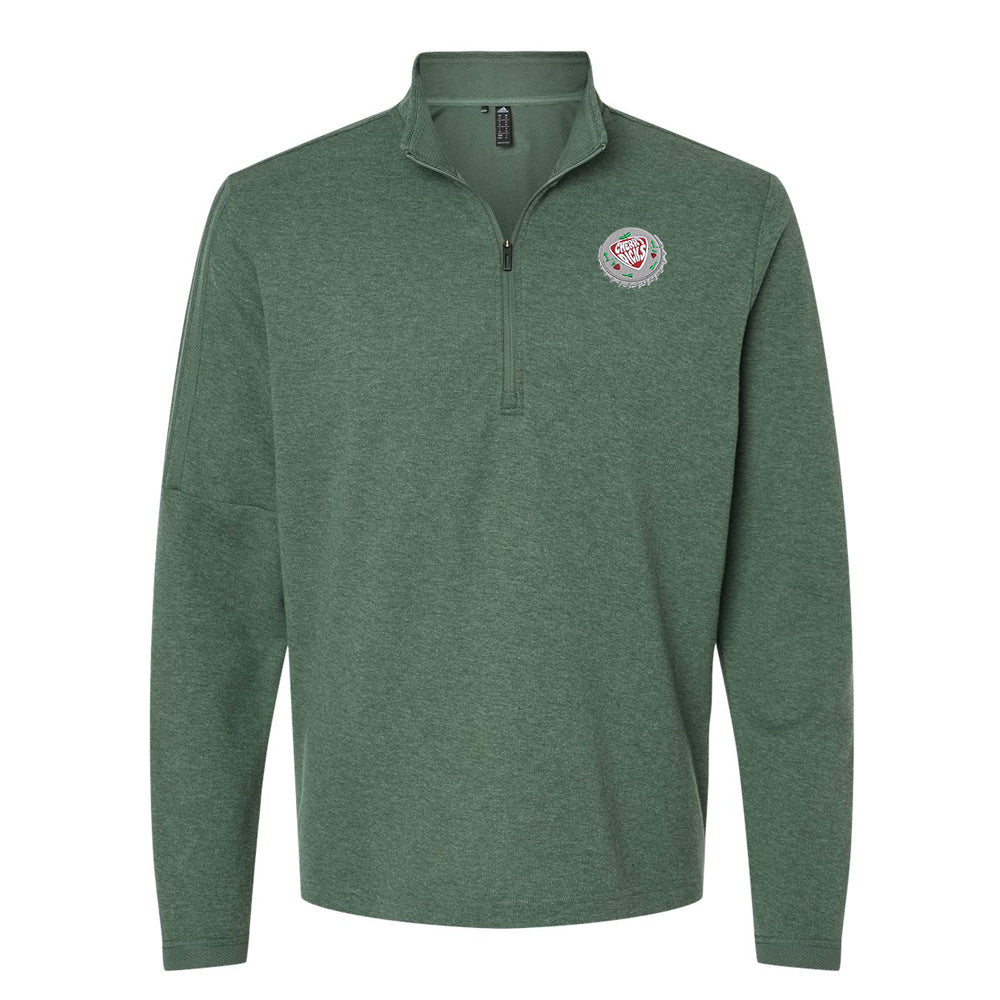 Cherry Picks Bottle Cap Adidas 3 Stripes Quarter-Zip Sweater (Men)