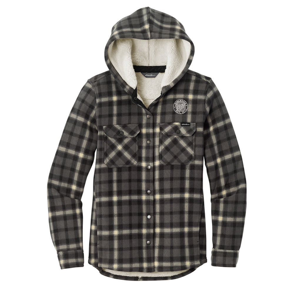 Classic Blues Rock Eddie Bauer Woodland Shirt Jac (Women)