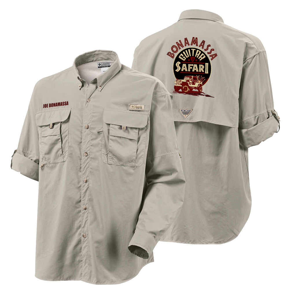 Columbia Bahama II Fossil Long Sleeve - Bonamassa Guitar Safari (Men)