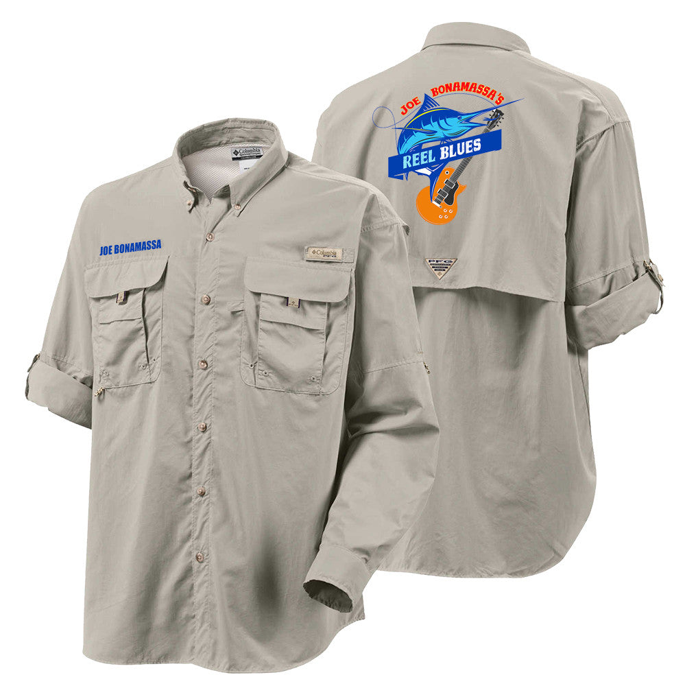 Columbia Bahama II Fossil Long Sleeve - Reel Blues (Men)