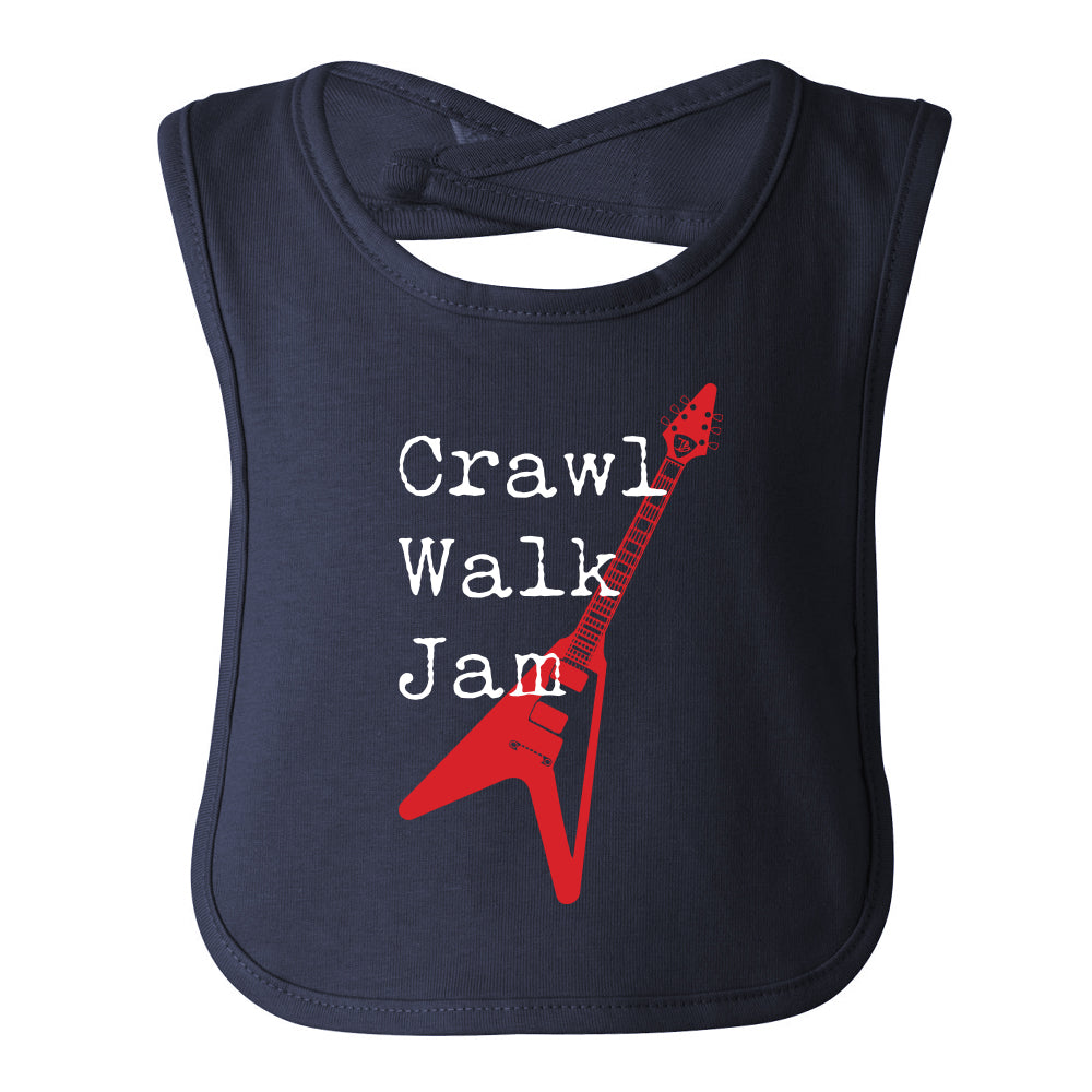 Crawl Walk Jam Bib