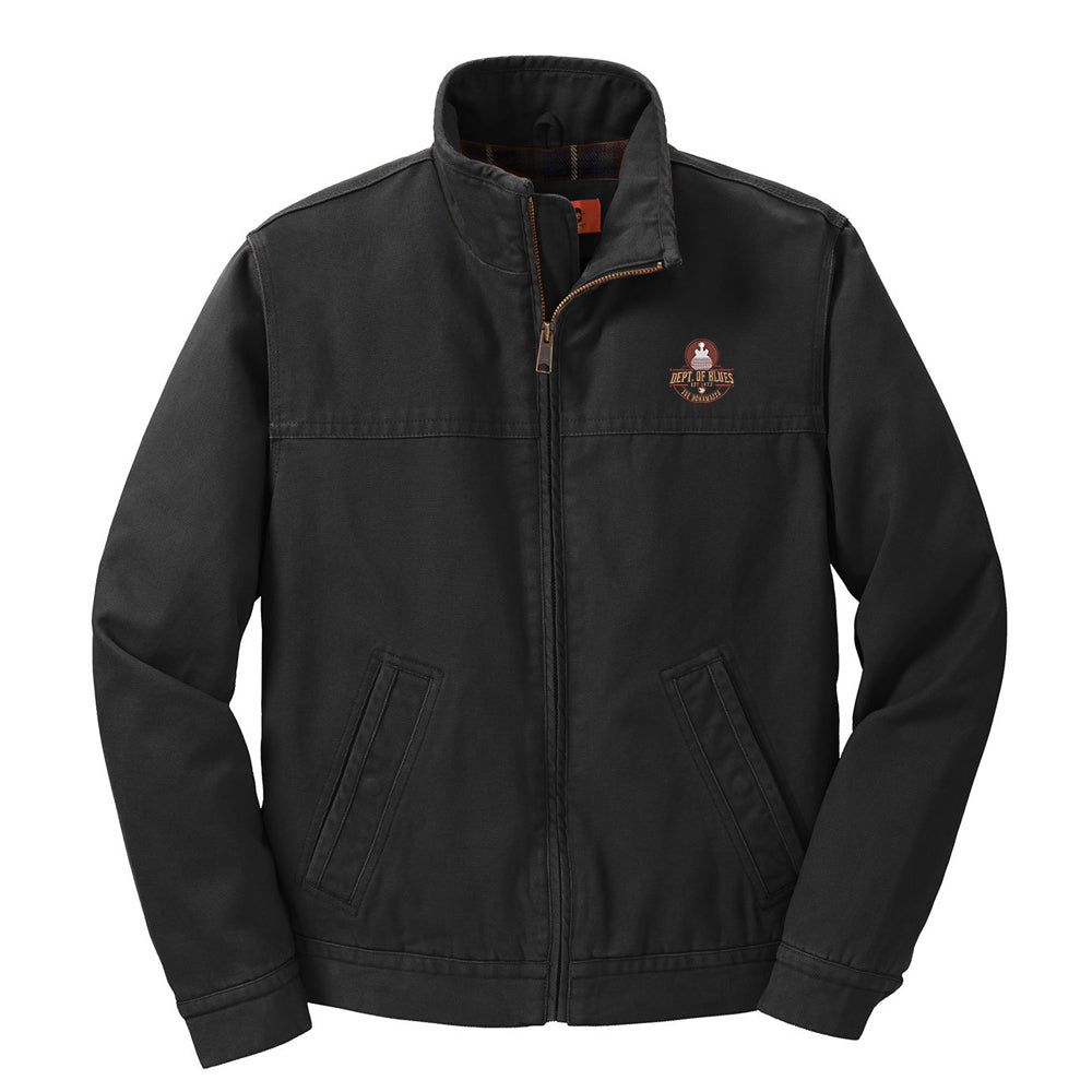 Dept. of Blues Corner Stone Washed Duck Cloth Flannel Lined Jacket (Men)