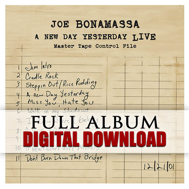 A New Day Yesterday Live -  Digital Album (Released: 2005)