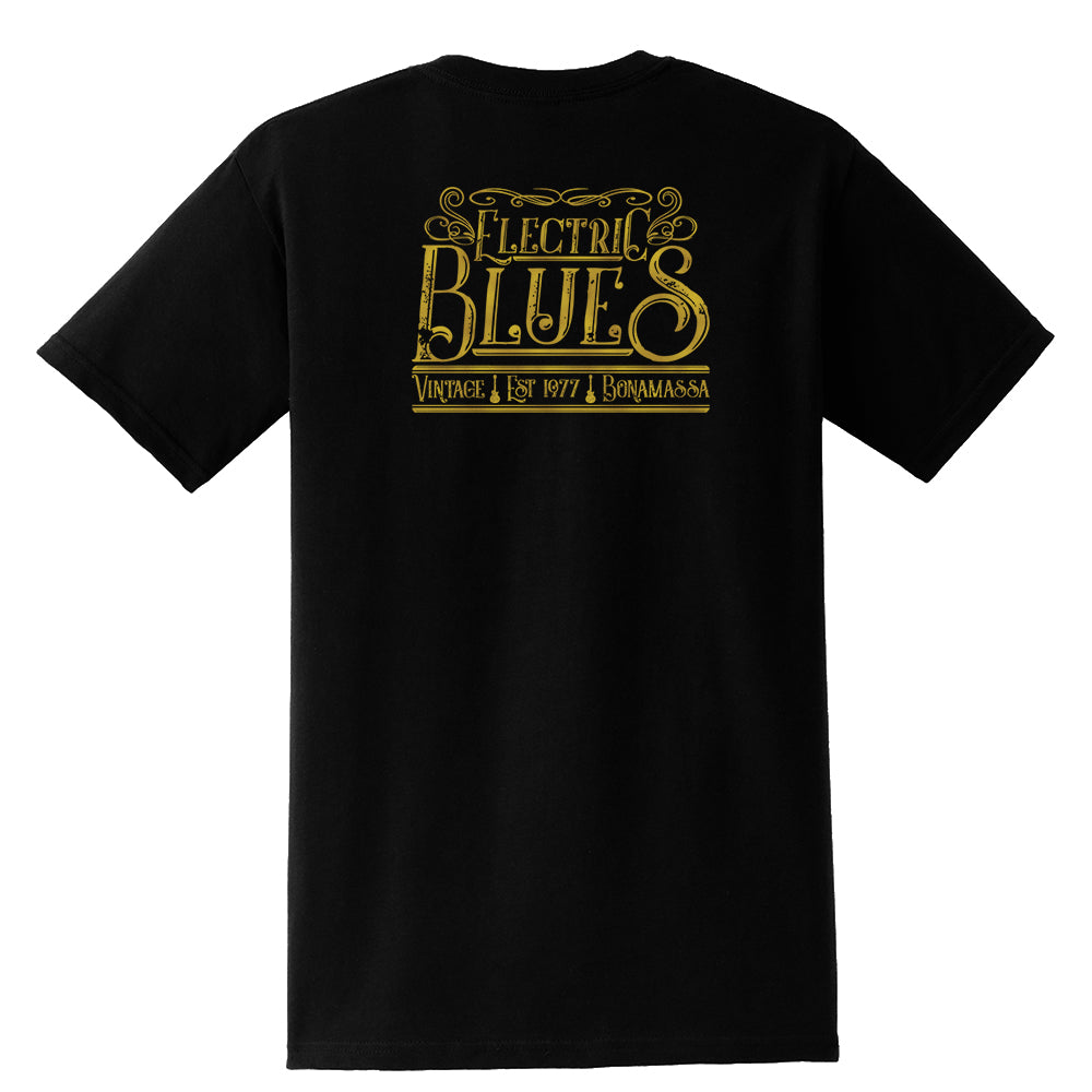 Vintage Electric Blues Pocket T-Shirt (Unisex)