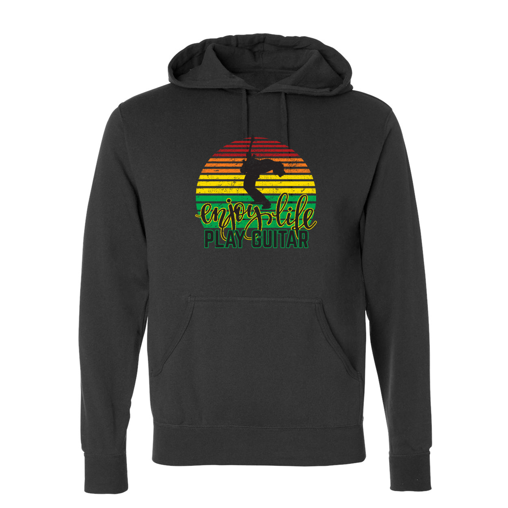 Enjoy Life, Play Guitar Pullover Hoodie (Unisex)