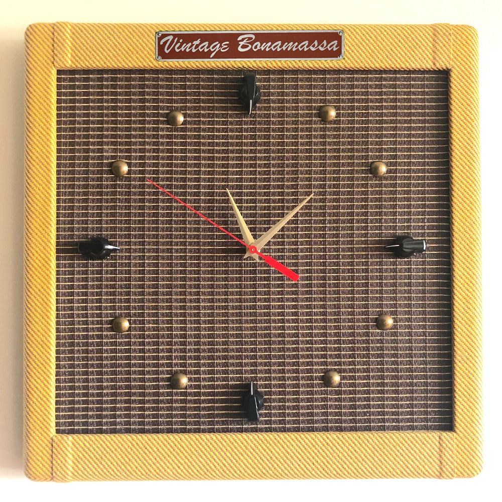 Bona-Fide Fender Inspired Tweed High Powered Twin Amp Replica – Clock