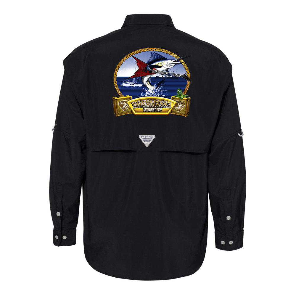 Flying V Fish Columbia PFG Bahama II Long Sleeve (Men)