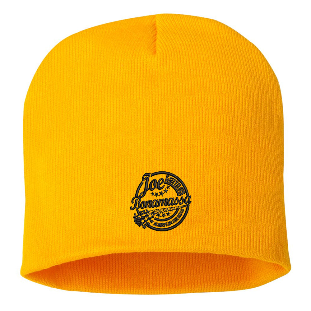 Genuine Blues Knit Beanie - Gold