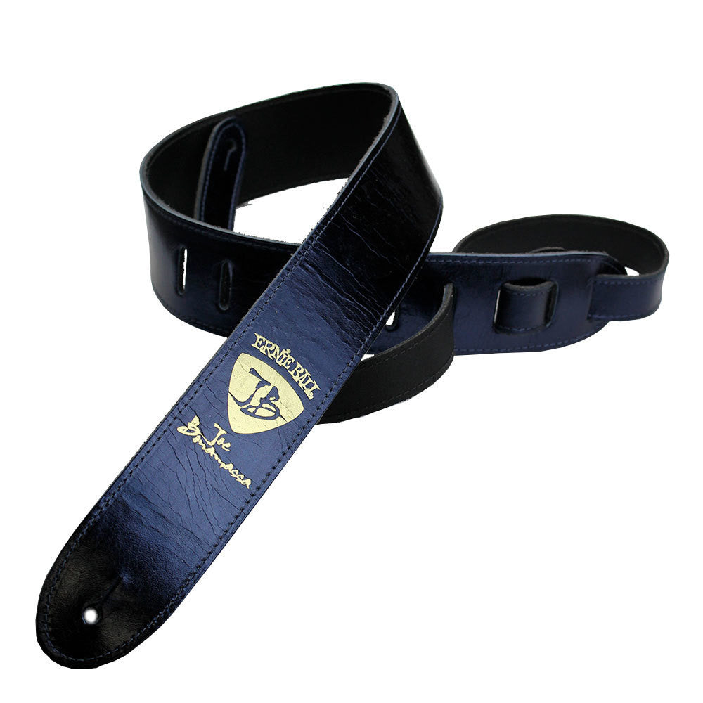 Premium Navy Blue sale Leather Guitar Strap