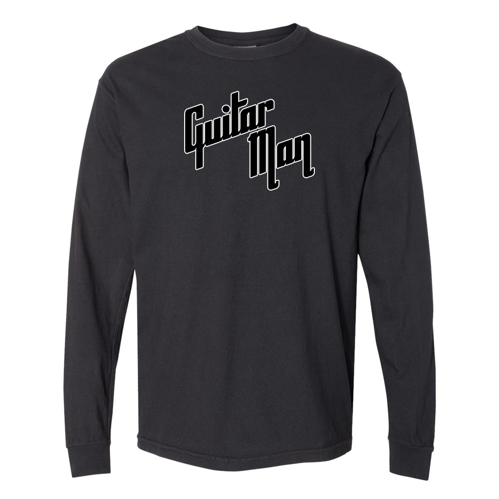Guitar Man Logo Comfort Colors Long Sleeve T-Shirt (Men)