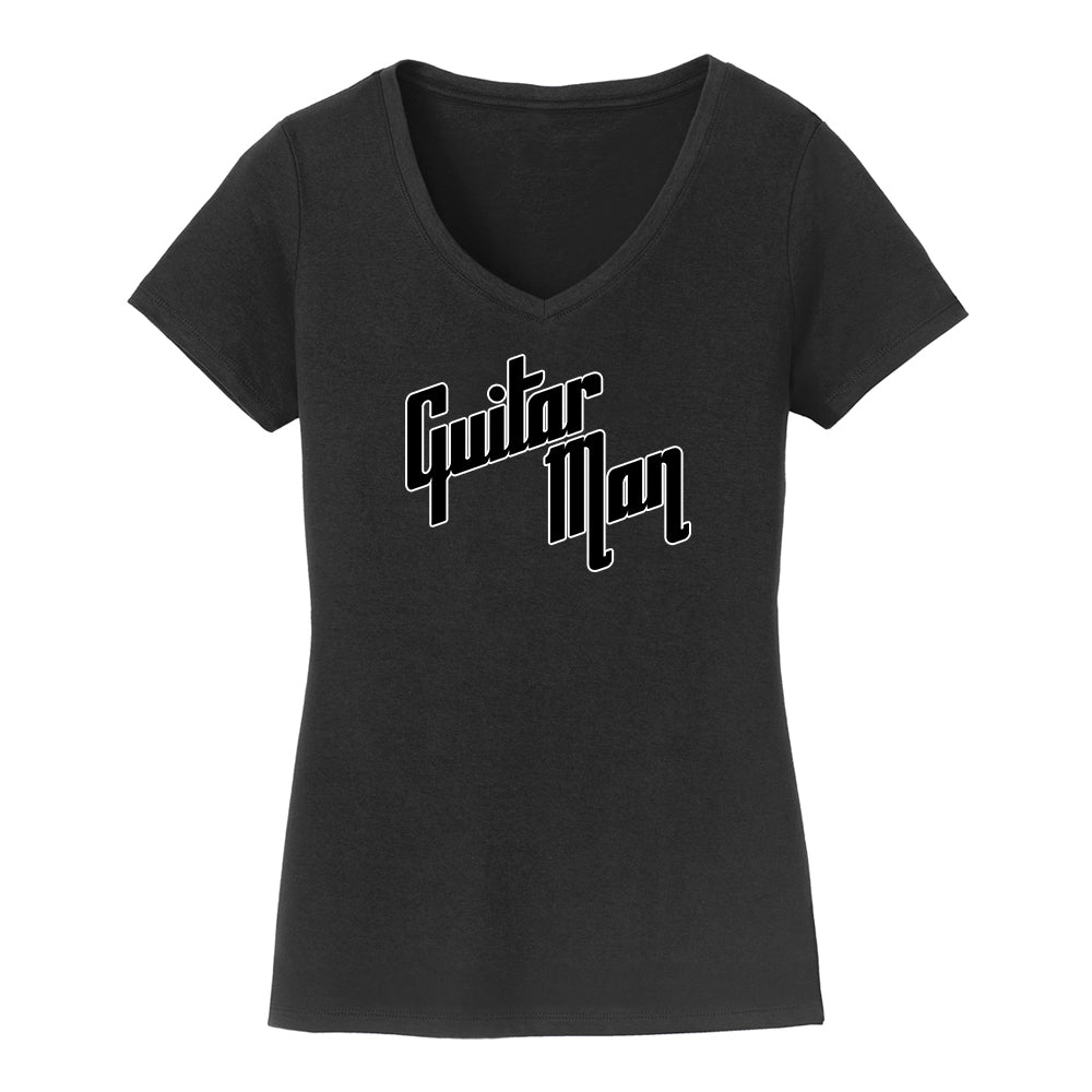 Guitar Man Logo V-Neck (Women)