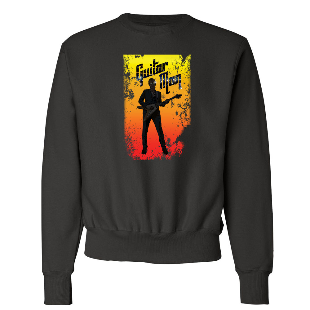 Guitar Man Poster Champion Crewneck Sweatshirt (Unisex)