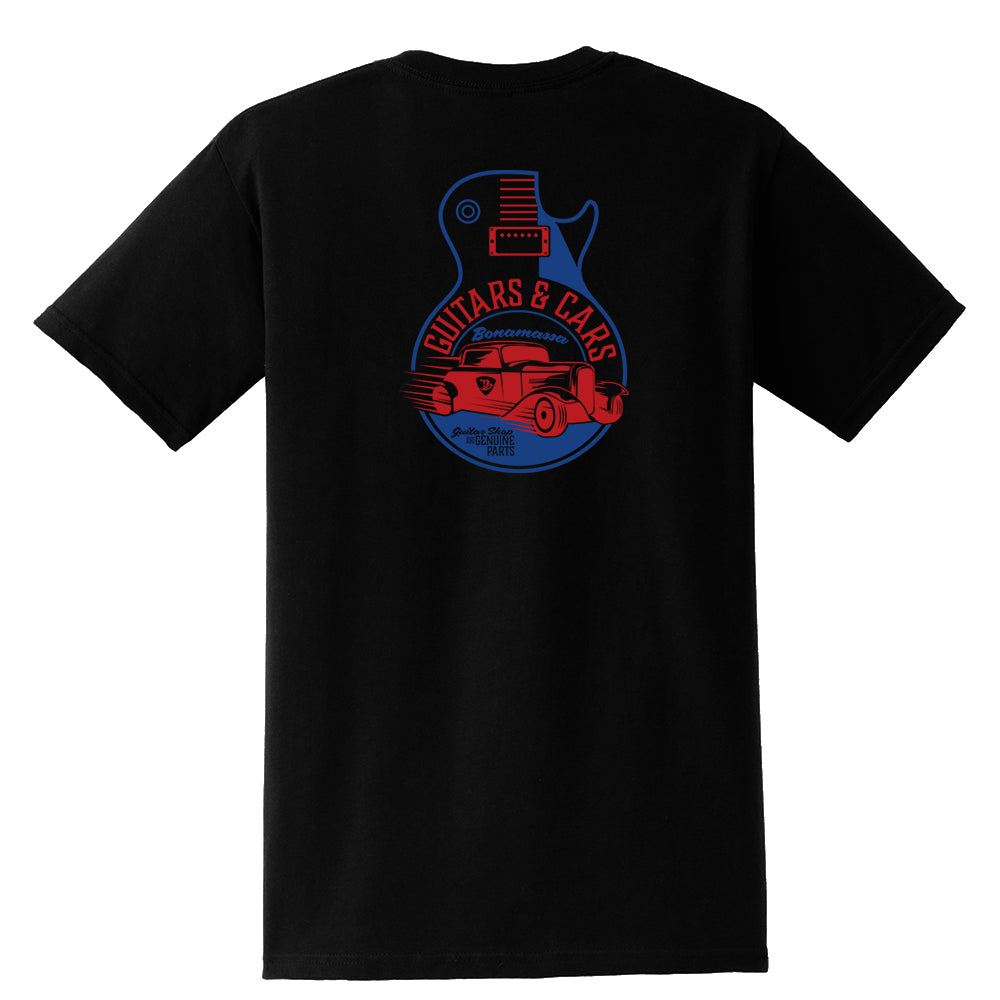 Guitars and Cars Pocket T-Shirt (Unisex)