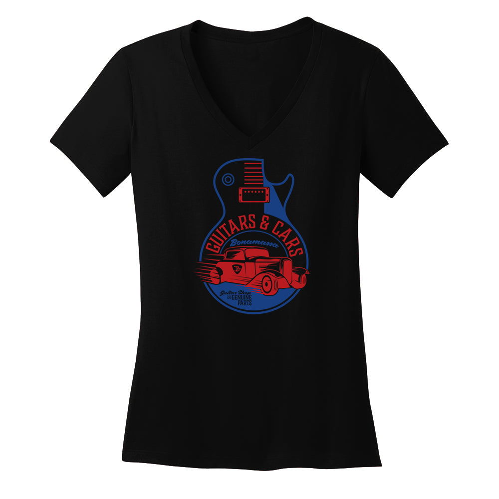 Guitars and Cars V-Neck (Women)