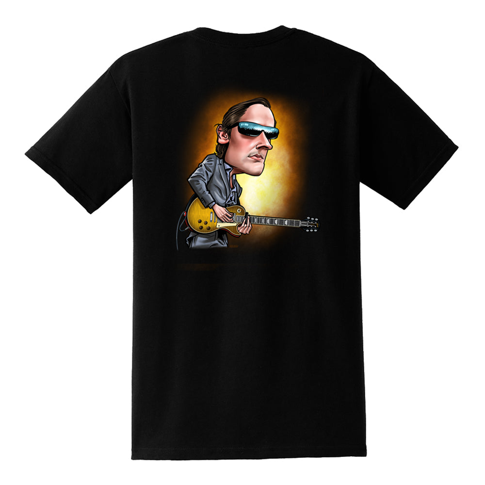 Joe Bonamassa & Skinnerburst Cartoon Pocket T-Shirt (Unisex)