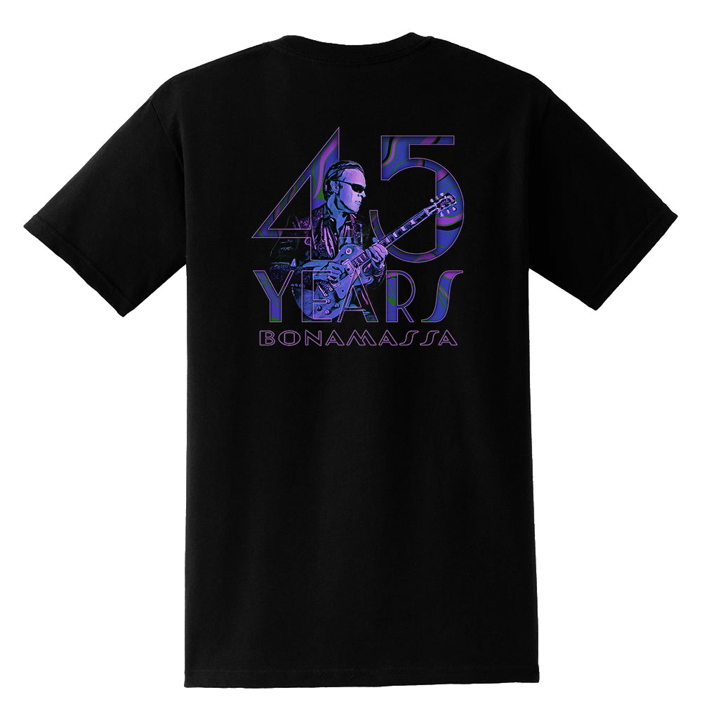 45 Years of Blues Pocket T-Shirt (Unisex) - Purple Logo