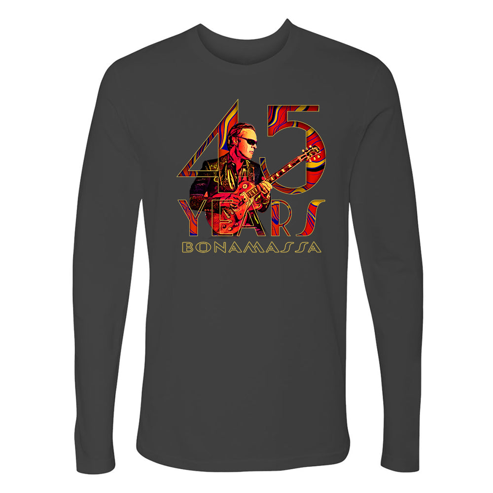 45 Years of Blues Long Sleeve (Men) - Red Logo