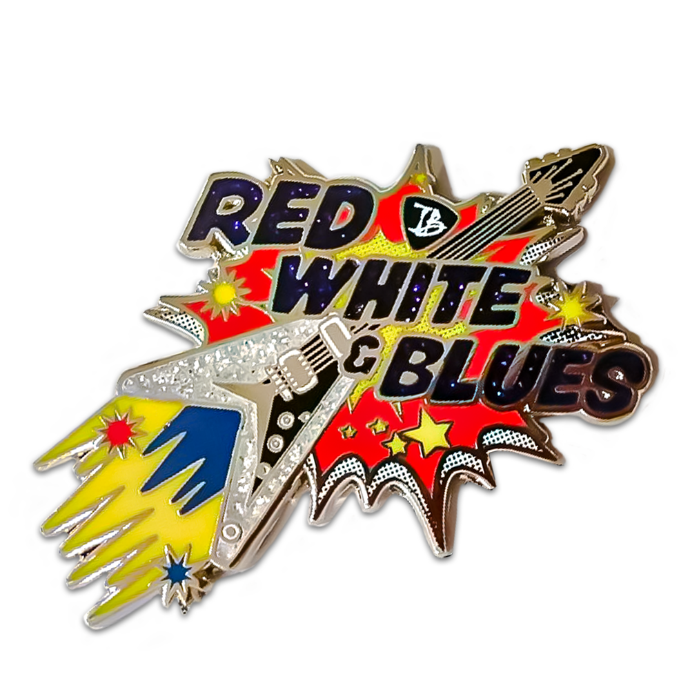 Flying V Red, White and Blues Pin