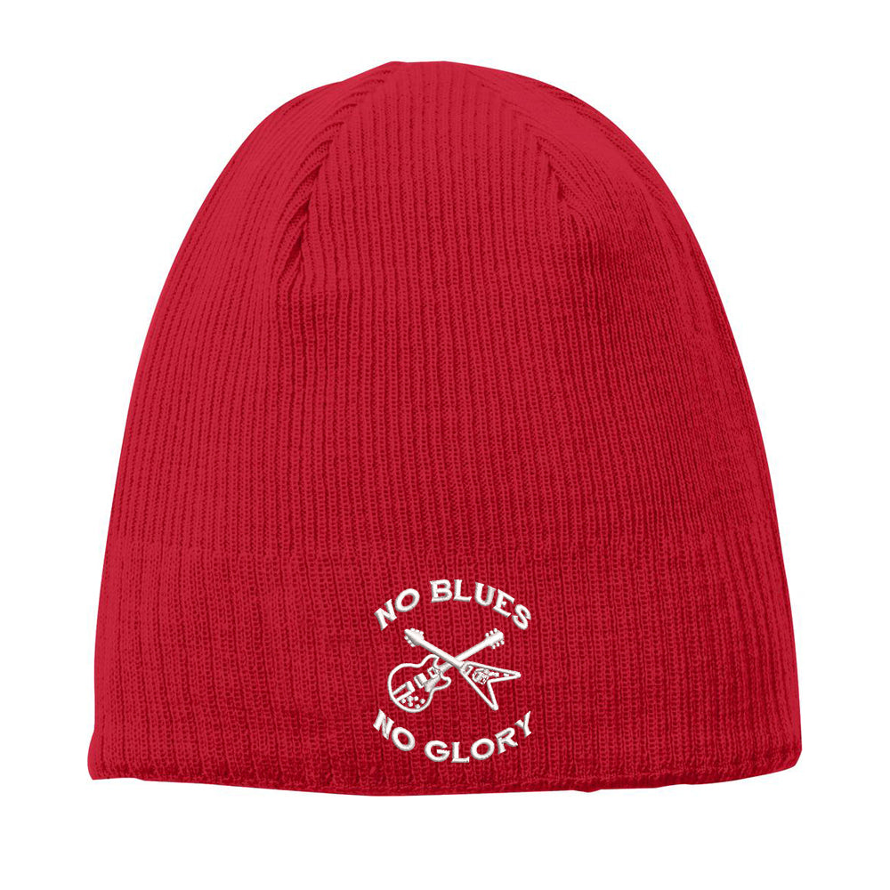 No Blues, No Glory New Era Knit Beanie - Red