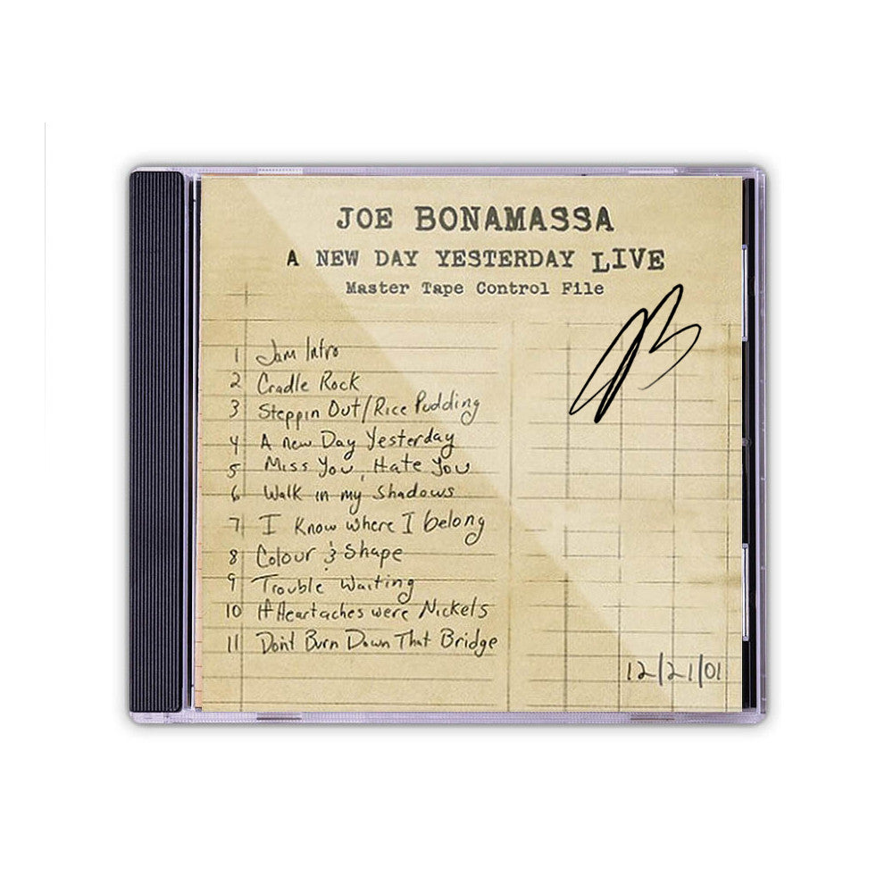 Joe Bonamassa: A New Day Yesterday Live (CD) (Released: 2005) - Hand-Signed