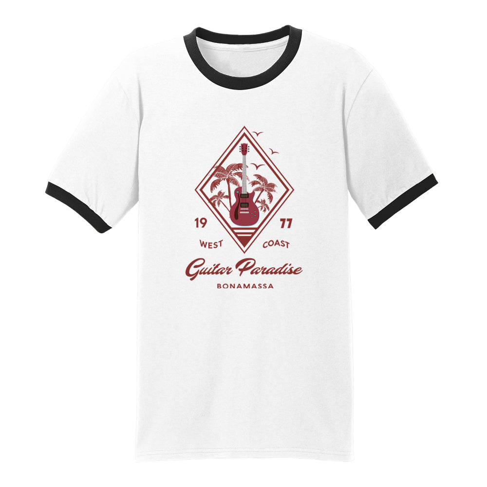 Guitar Paradise Ringer T-Shirt (Unisex)