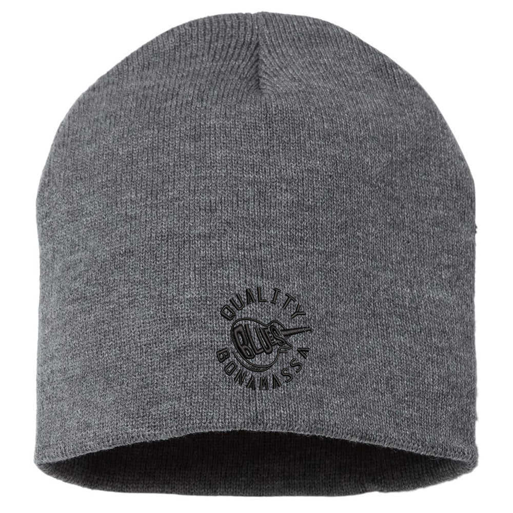 Quality Blues Knit Beanie - Dark Grey