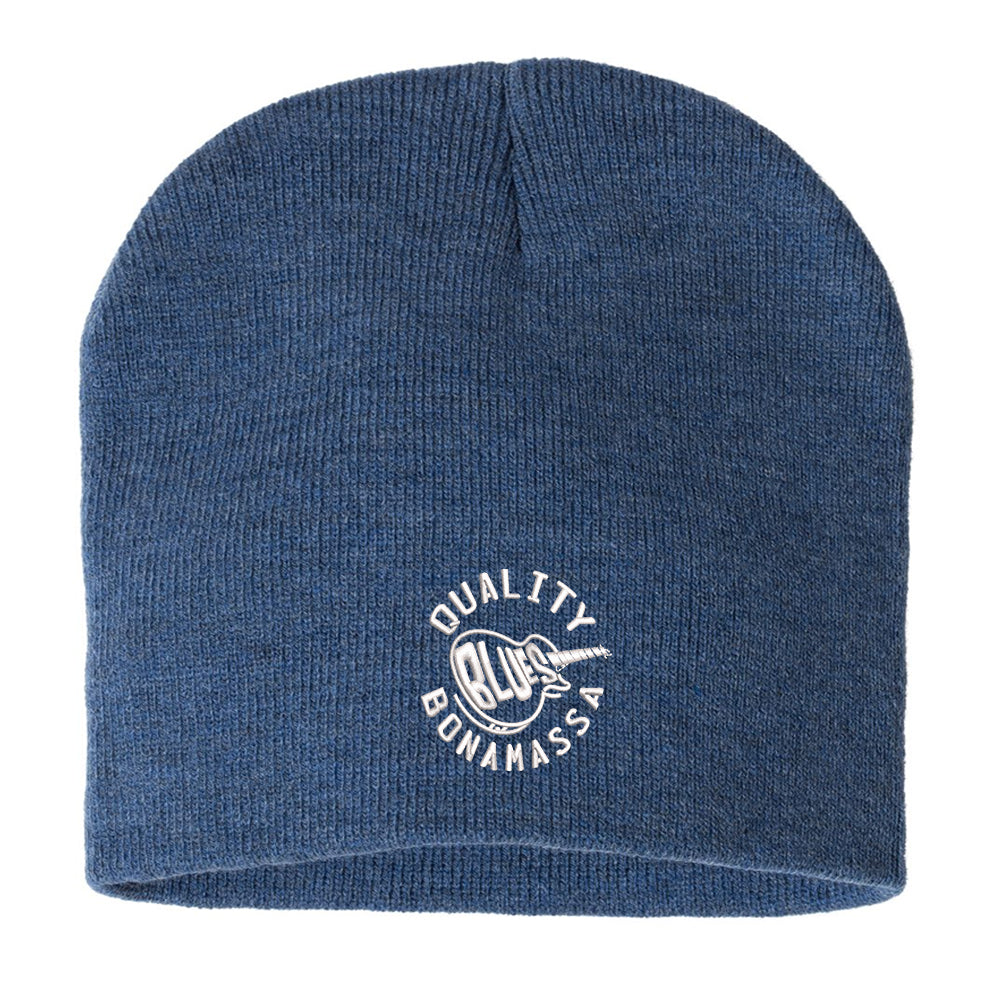 Quality Blues Knit Beanie - Heather Royal