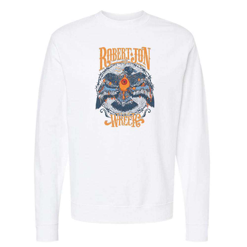 Robert Jon & The Wreck Ride Into The Light Crow Sweatshirt (Unisex)