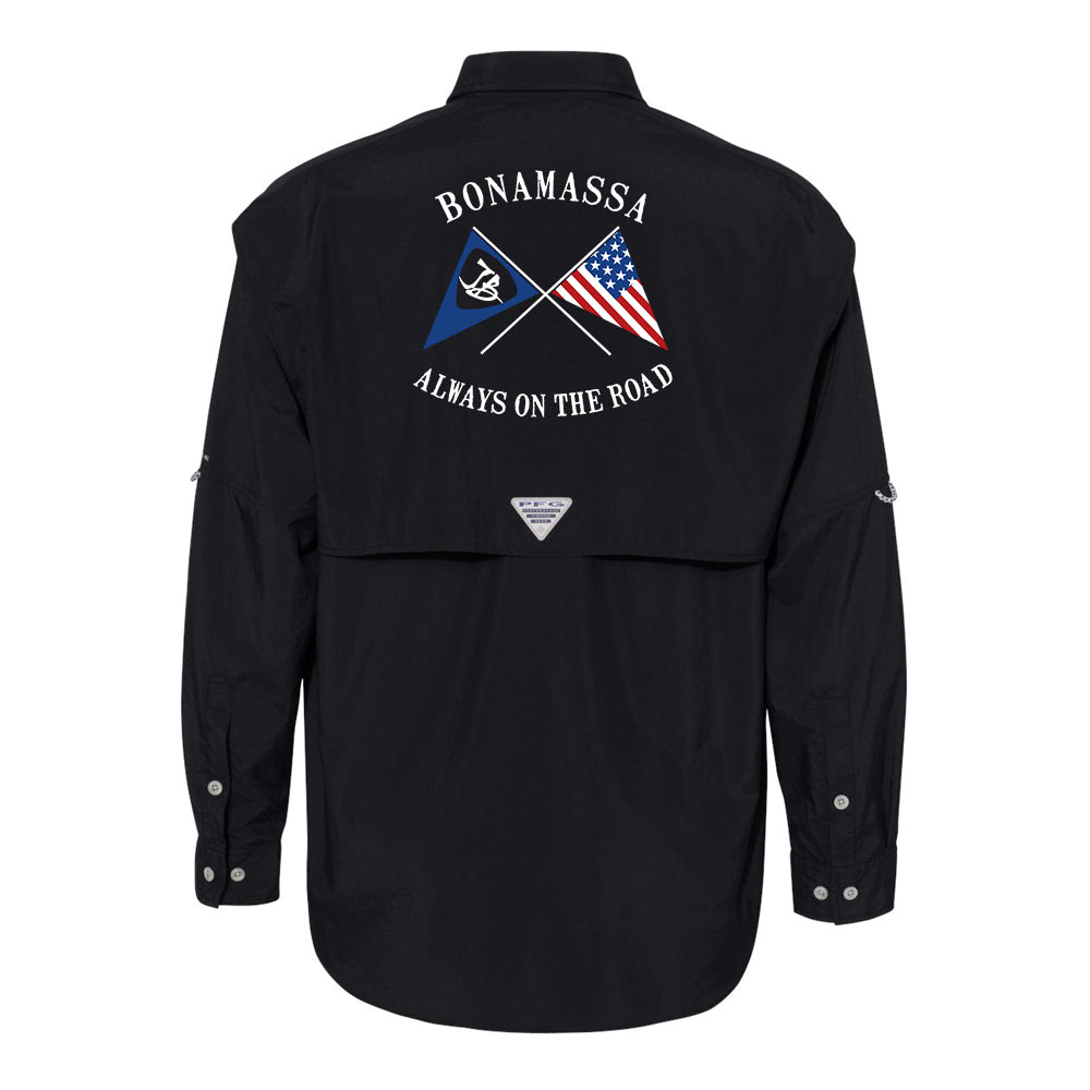 Sailing Blues Columbia PFG Bahama II Long Sleeve (Men)