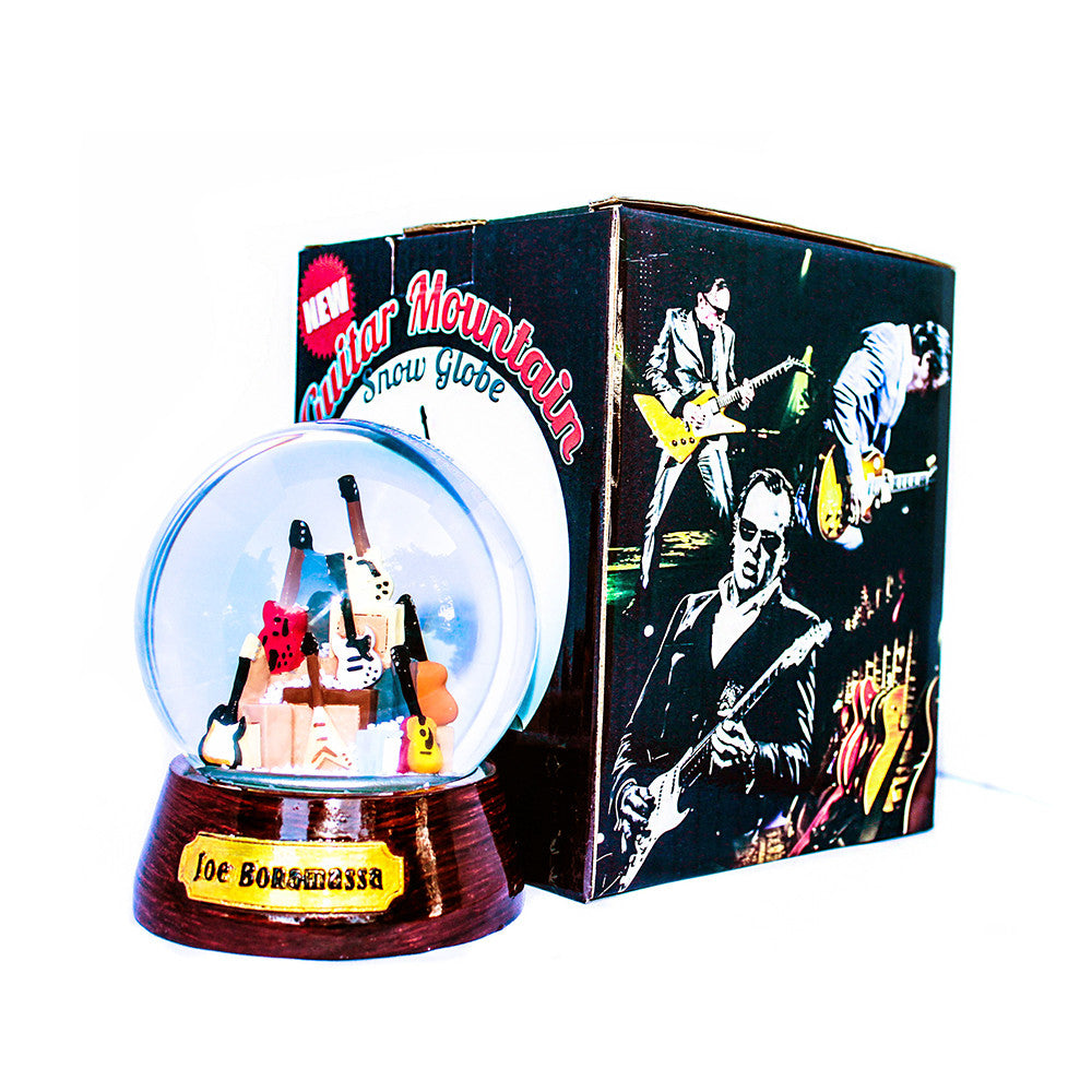 Guitar Mountain Snow Globe