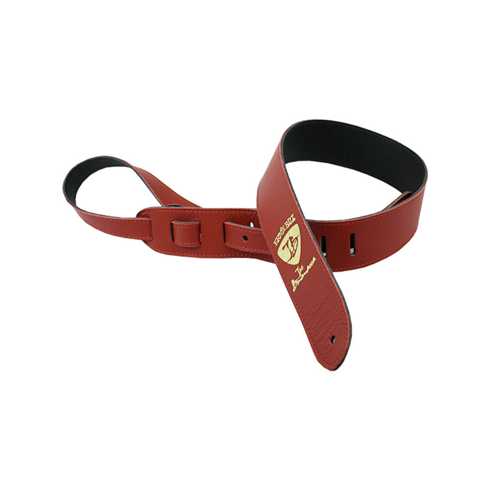 Red Leather - Ernie Ball JB Signature Guitar Strap