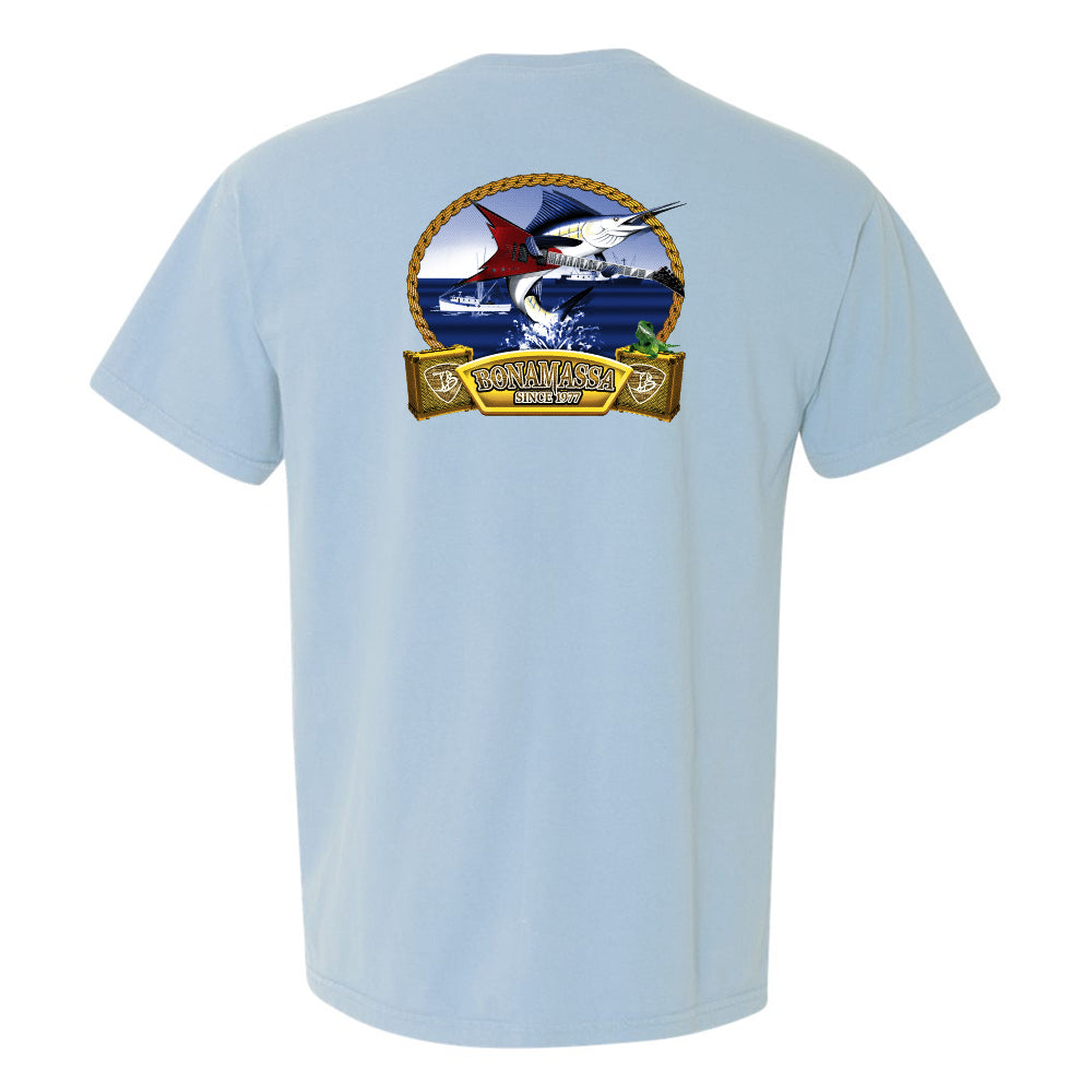 Bonamassa's Flying V Fish Comfort Colors Pocket T-Shirt (Unisex)