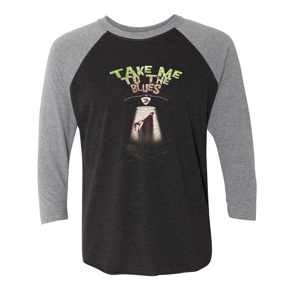 Take Me to the Blues UFO 3/4 Sleeve T-Shirt (Unisex)