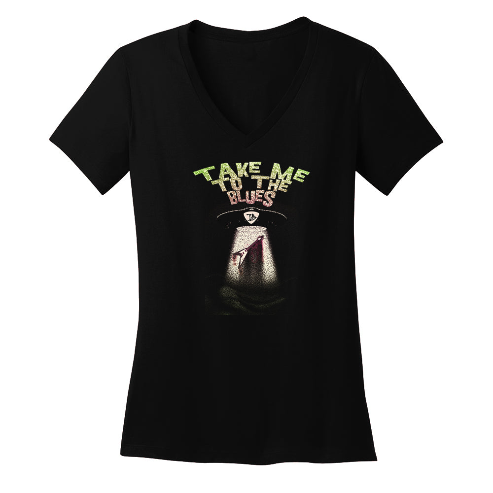 Take Me to the Blues UFO V-Neck (Women)
