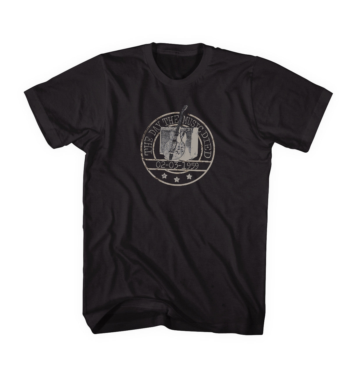 Tribut - The Day Music Died Black (Unisex)