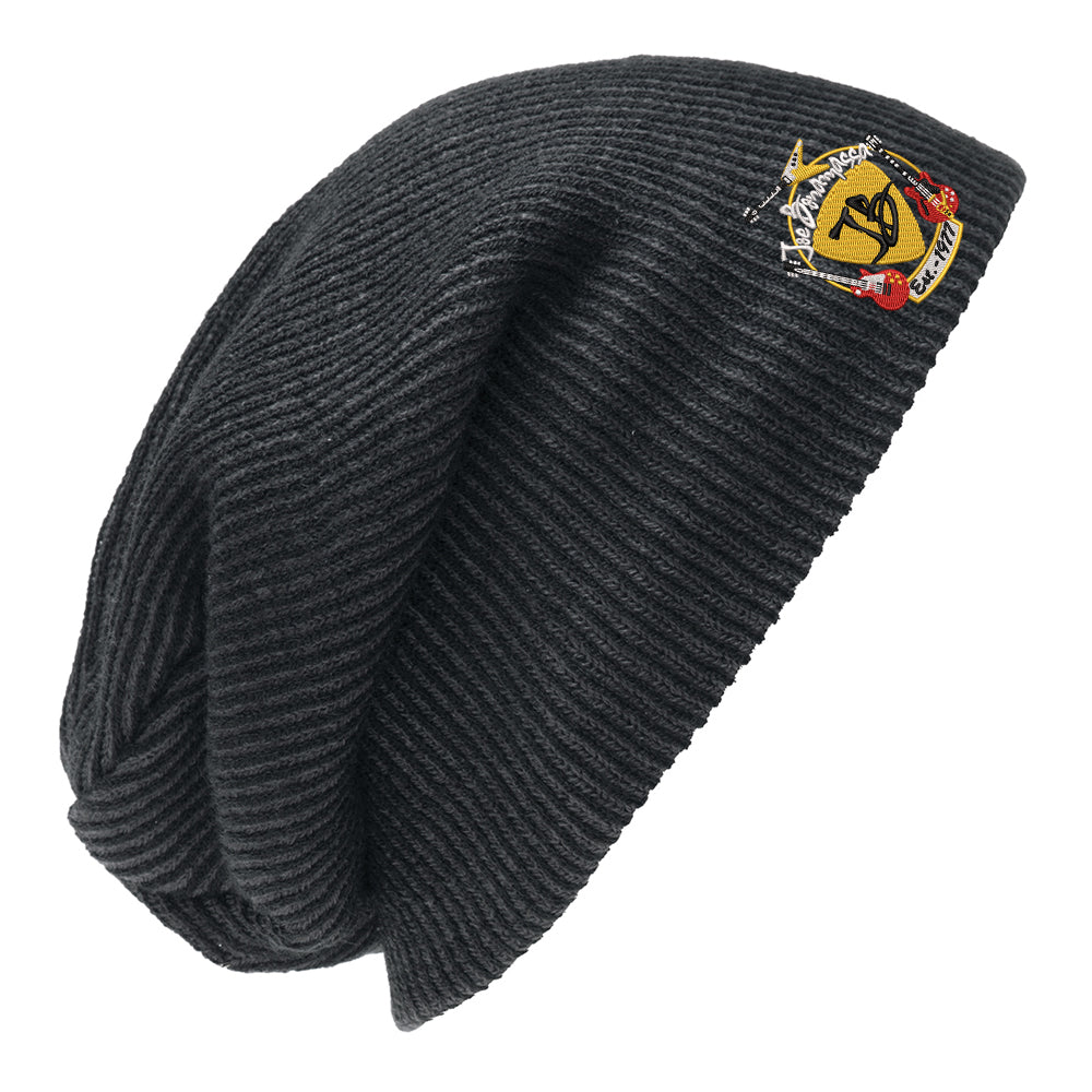 Guitar Trifecta Slouch Beanie - Black/Iron Grey