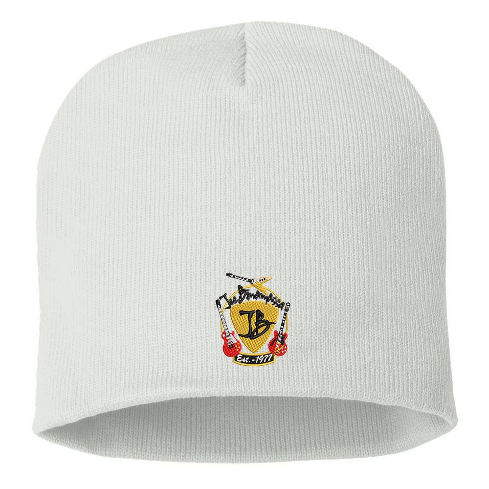 Guitar Trifecta Knit Beanie - White