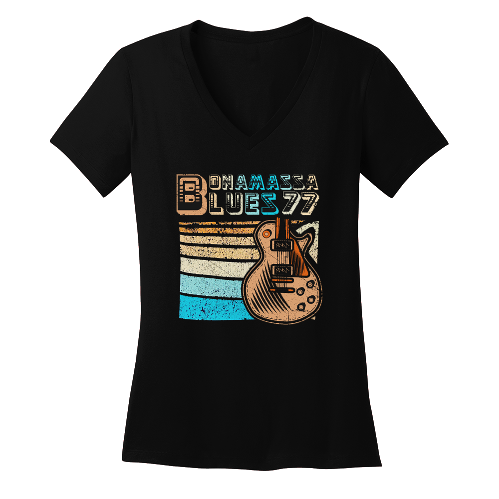 Retro Blues V-Neck (Women)