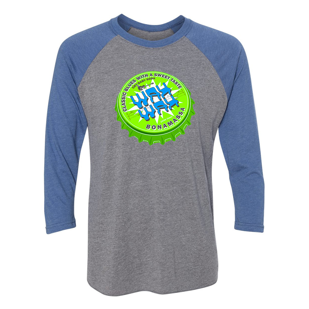 Wah Wah Bottle Cap 3/4 Sleeve T-Shirt (Unisex)