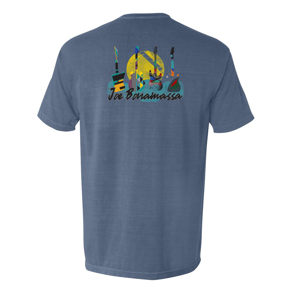 Watercolor Blues Comfort Colors Pocket T-Shirt (Unisex)